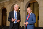 Dr. Christoph Mecking mit Prof. Dr. Michael Göring