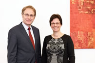 Dr. Christoph Mecking mit Prof. Dr. Ulrike Kostka