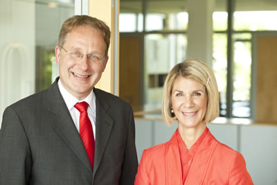 Dr. Christoph Mecking mit Dr. Brigitte Mohn