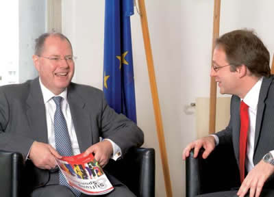 Dr. Christoph Mecking mit dem ehemaligen Bundesfinanzminister Peer Steinbrück